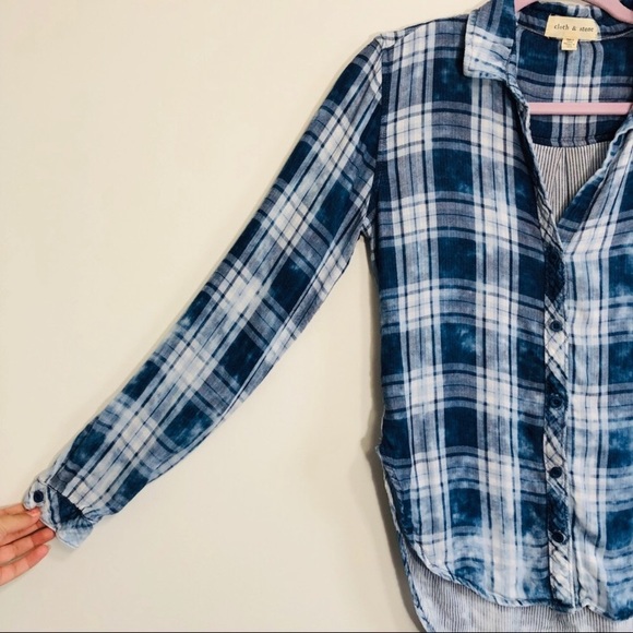 [Anthropologie] Cloth & Stone Button-Down Top - Picture 3 of 6